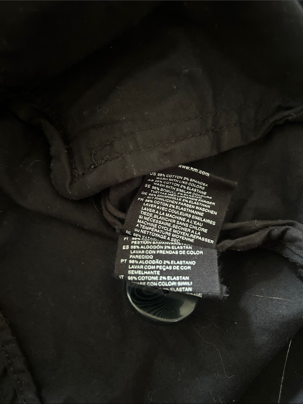 H&M Black Button-Front Women's Utility Jacket - Picture 7 of 7